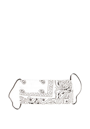 Arizona Love Bandana paisley-print face mask - White