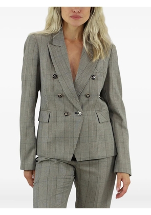 Kocca Ilyassa double-breasted plaid blazer - Grey