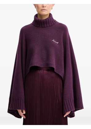 TWINSET logo-lettering jumper - Purple