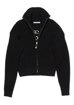 Acne Studios zip-fastening cardigan - Black