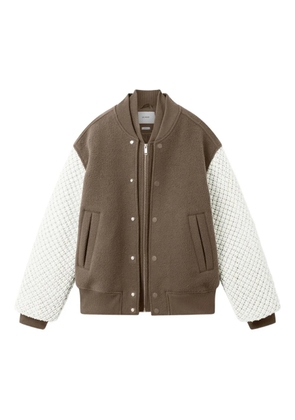 Axel Arigato embroidered-logo bomber jacket - Brown