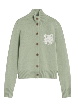 Maison Kitsuné button-fastening cardigan - Green