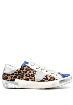 Philippe Model Paris PRSX leather low-top sneakers - Blue