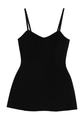 Róhe double-face bustier top - Black
