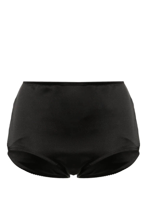 Blugirl high-waisted satin briefs - Black