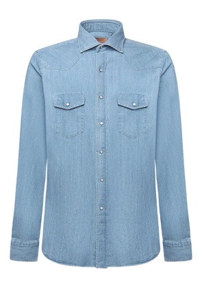 Luigi Borrelli chest-pocket shirt - Blue