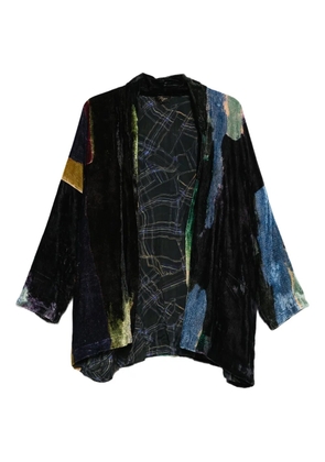 YAVI patchwork coat - Black