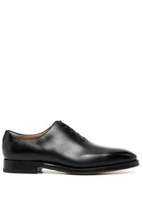Bally logo-debossed leather derby shoes - Black