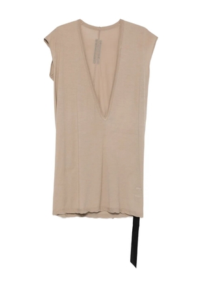 Rick Owens DRKSHDW Dylan plunge-neck sleeveless T-shirt - Neutrals