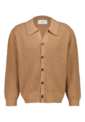 COMMAS textured-knit cardigan - Brown