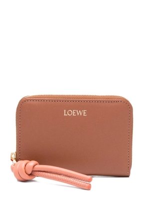 LOEWE knotted zip-around wallet - Brown