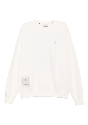 BAPE BLACK *A BATHING APE® logo-embroidered sweatshirt - Neutrals