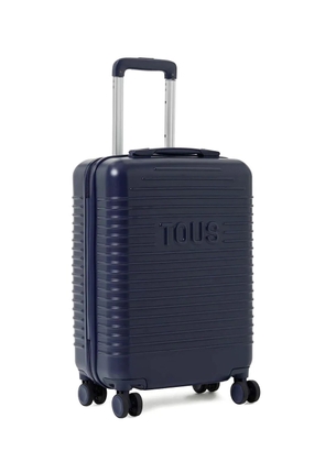 TOUS logo-embossed suitcase - Blue