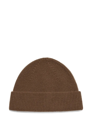 Zegna cashmere beanie hat - Brown