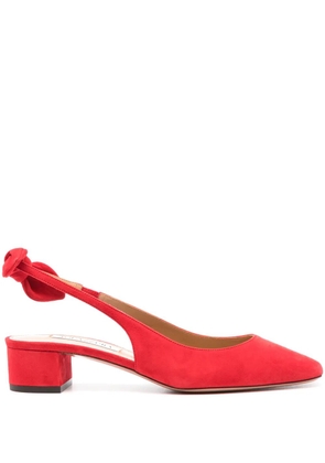 Aquazzura Very Bow Tie 35mm pumps - Red