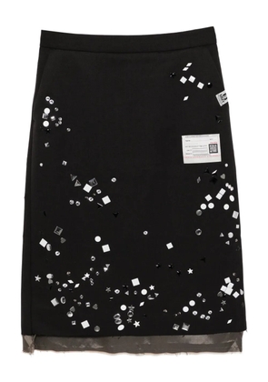 Maison MIHARA YASUHIRO layered skirt - Black