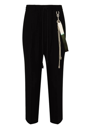 Song For The Mute cropped track pants - Black