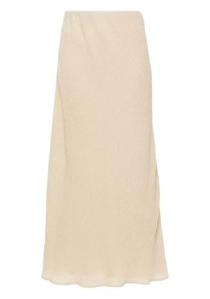 By Malene Birger Biancos seersucker maxi skirt - Neutrals