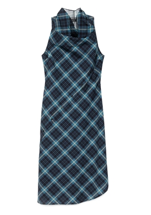 pushBUTTON halter sleeveless dress - Blue