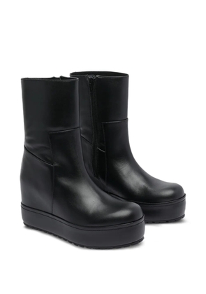 Paloma Barceló platform wedge boots - Black