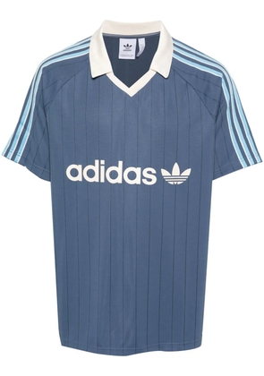 adidas striped jacquard T-shirt - Blue