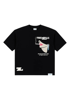 Free Refills Ashtray T-shirt - Black
