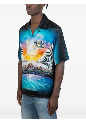 Casablanca La Prémonition cosmic skull shirt - Black