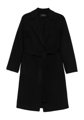 JOSEPH belted wool coat - Black