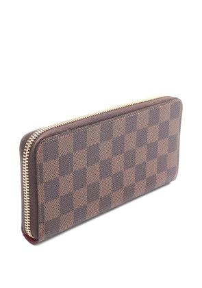 Louis Vuitton Pre-Owned 2021s Zippy Damier Ebene canvas wallet - Brown