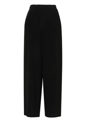 Max Mara Zigano silk palazzo pants - Black