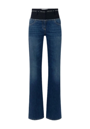 Elisabetta Franchi waistband-detail jeans - Blue