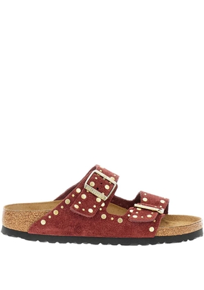 Birkenstock studded double-buckle sandals - Red