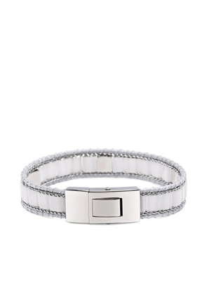 Nialaya Jewelry stud-embellishment jade bracelet - Silver