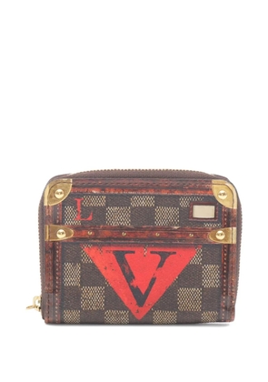 Louis Vuitton Pre-Owned 2018 Damier Trunk Time wallet - Brown