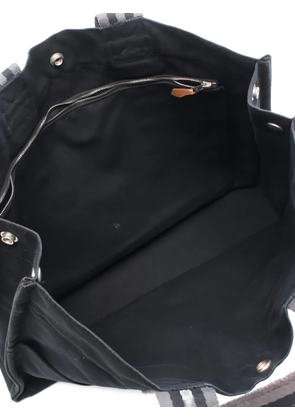 Hermès Pre-Owned 2000s striped-handle tote bag - Black