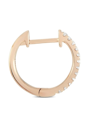 LB Exclusive 14K rose gold diamond huggie-hoop earrings - Pink