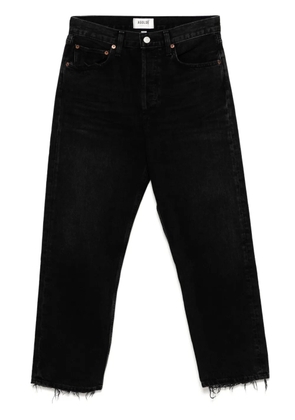 AGOLDE distressed cropped jeans - Black