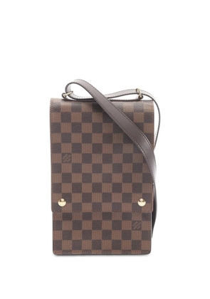 Louis Vuitton Pre-Owned 2000 Damier Ebene Portobello crossbody bag - Brown