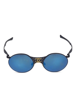 CHANEL Pre-Owned 1990-2000s round-frame sunglasses - Black