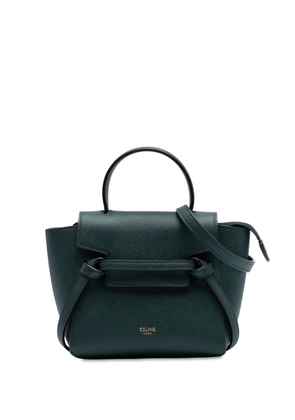 Celine Pre-Owned 2010-2025 Pico Grained Calfskin Belt Bag satchel - Green