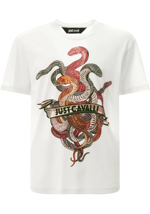 Just Cavalli graphic-print T-shirt - White