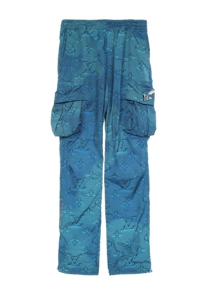 Louis Vuitton Pre-Owned 2010s Monogram-pattern cargo pants - Blue