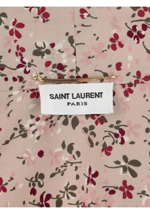 Saint Laurent floral-print shirt - Pink