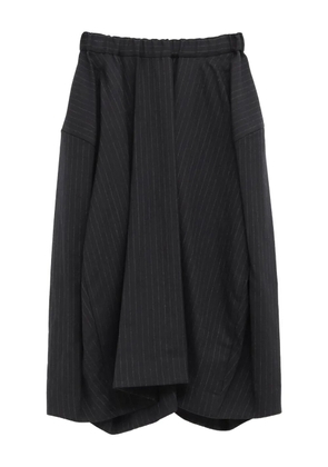 Comme Des Garçons pinstripe-print midi skirt - Black