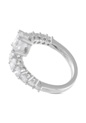 LB Exclusive 18K white gold diamond ring - Silver