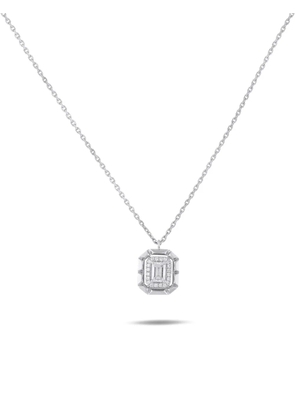 LB Exclusive 18K white gold Odelia diamond necklace - Silver