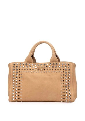 Prada Pre-Owned 2013-2025 Canvas Canapa Bijoux satchel - Brown