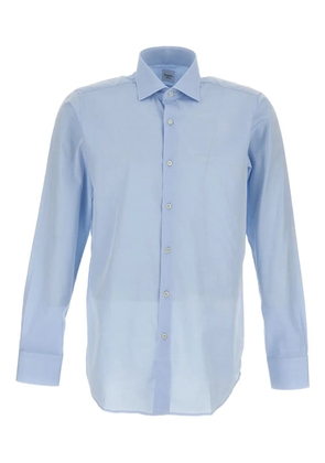 Bagutta button-fastening long-sleeve shirts - Blue