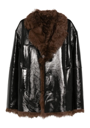 Diesel fur collar jacket - Black