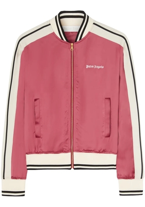 Palm Angels logo-print bomber jacket - Pink